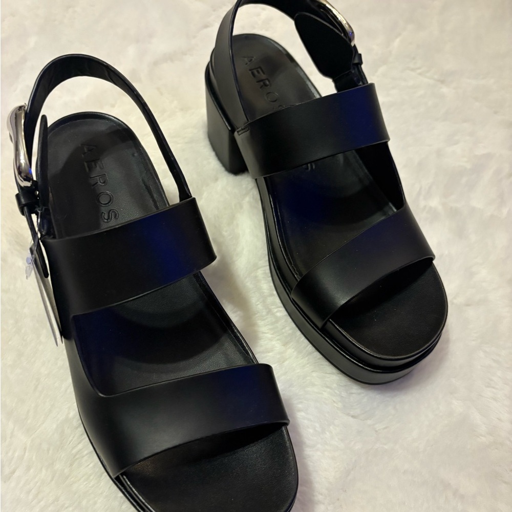 Aerosoles Black Women's Sandals sze9 - Picture 2 of 7